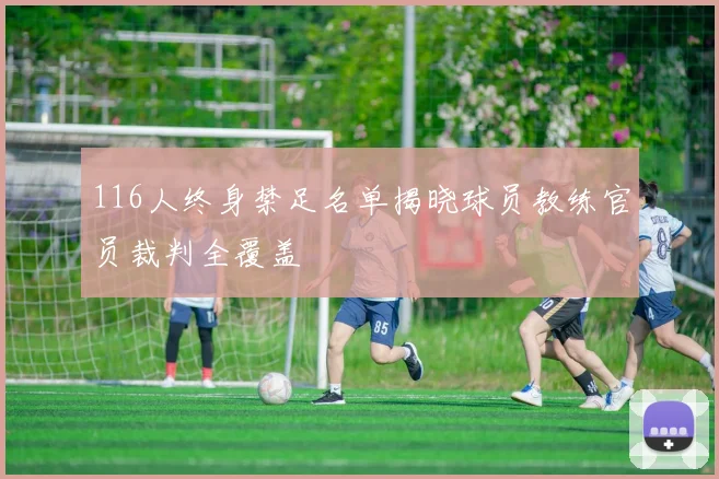116人终身禁足名单揭晓球员教练官员裁判全覆盖
