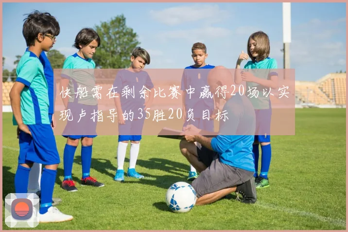 快船需在剩余比赛中赢得20场以实现卢指导的35胜20负目标